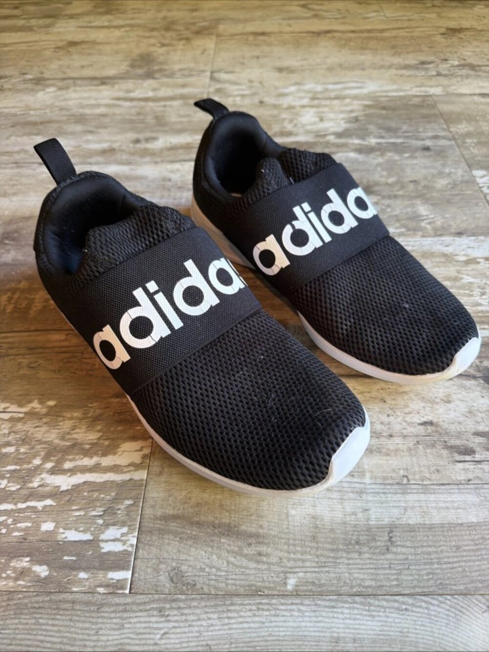 adidas Lite Racer Adapt 4.0 Slip On Shoes HO4343 Black & White Men’s 11 *read*